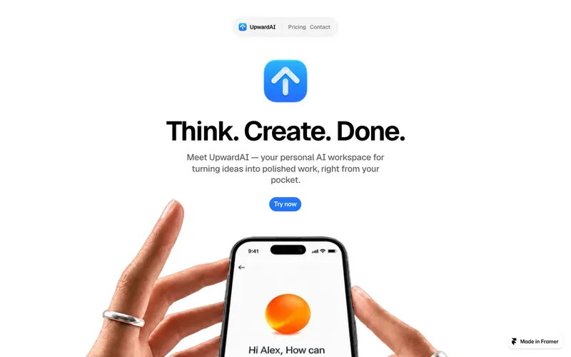 app-landing şablonunun önizləmə görüntüsü