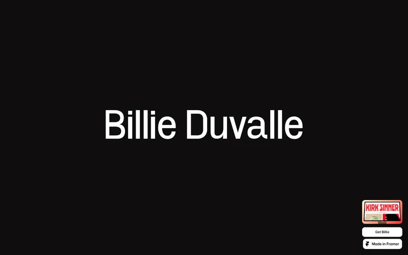 billie şablonunun önizləmə görüntüsü