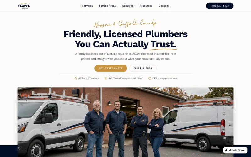 flows-plumbing şablonunun önizləmə görüntüsü