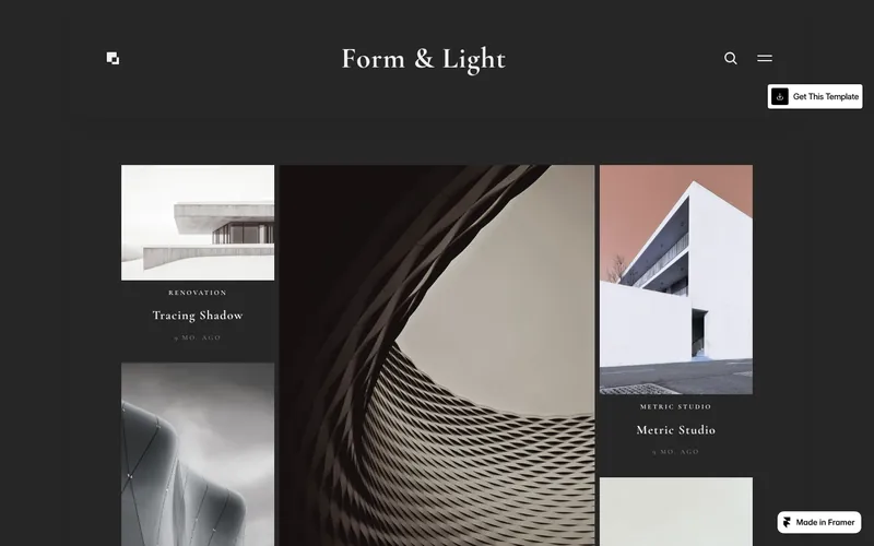 form-lights şablonunun önizləmə görüntüsü