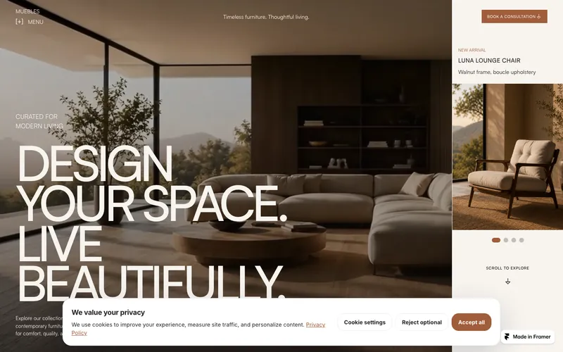 muebles-furniture şablonunun önizləmə görüntüsü
