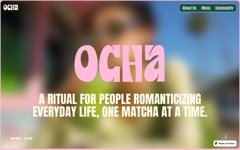 ocha-matcha-cafe şablonunun önizləmə görüntüsü